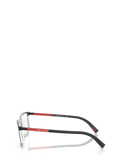 Prada Eyewear Rectangular Frame Glasses In Black