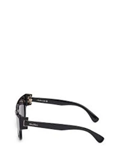 Max Mara Round Frame Sunglasses In Black