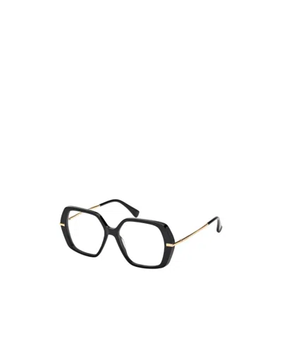 Max Mara Full-frame Plain Glasses In Black