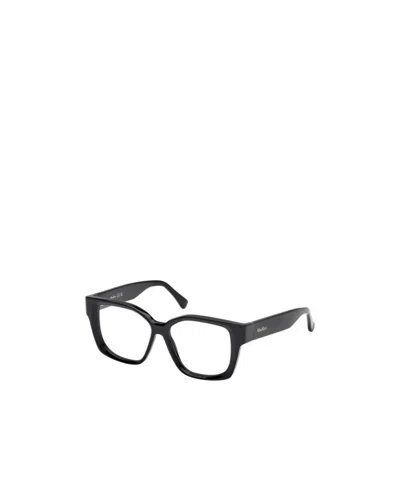 Max Mara Rectangle Frame Glasses In Black