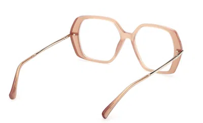 Max Mara Geometric-frame Glasses In Gold