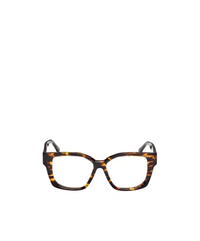 Max Mara Rectangle Frame Glasses In Black