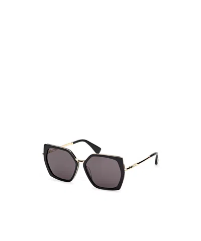 Max Mara Full Frame Sunglasses In Black