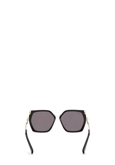Max Mara Full Frame Sunglasses In Black