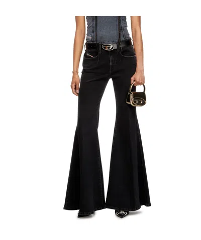 Diesel Flare Jeans In Black