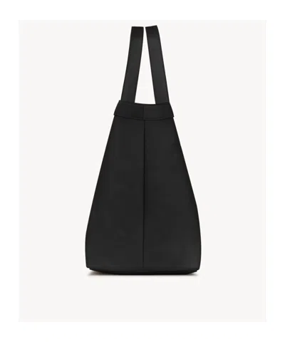 Saint Laurent Y Tote In Leather In Black