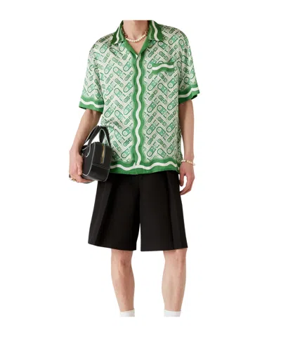 Casablanca Short-sleeved Shirt In Green