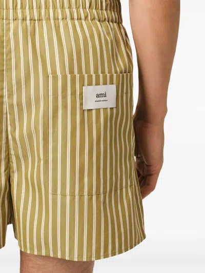 Ami Alexandre Mattiussi Ami Paris Short Stripes In Multicolor