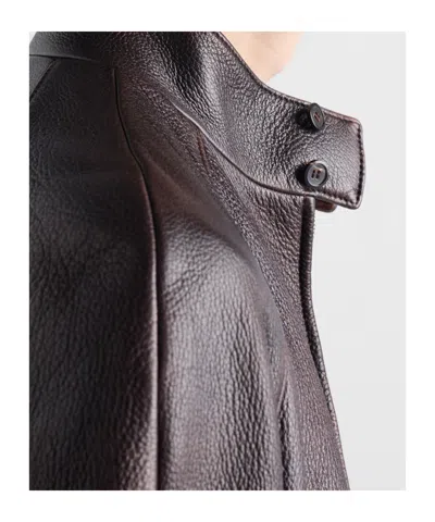 Prada Raglan-sleeve Flap-pocket Bomber Jacket In Brown