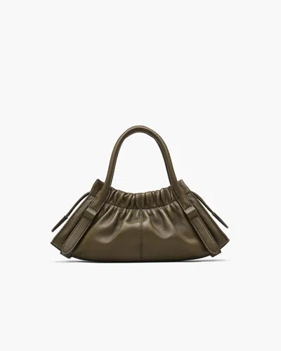 Marc Jacobs Womens Beech Cristina Logo-plaque Leather Satchel Bag In Brown