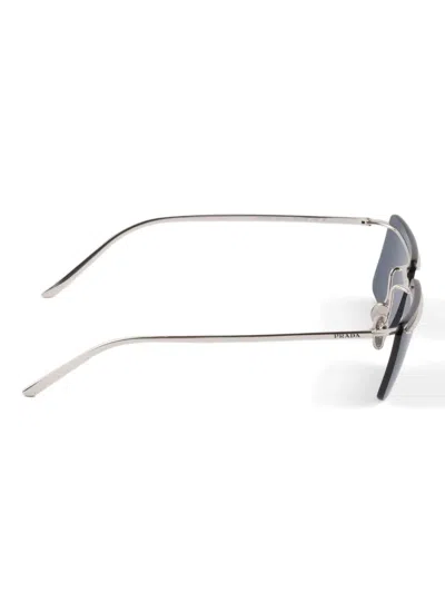 Prada Rectangle-frame Sunglasses In Gray