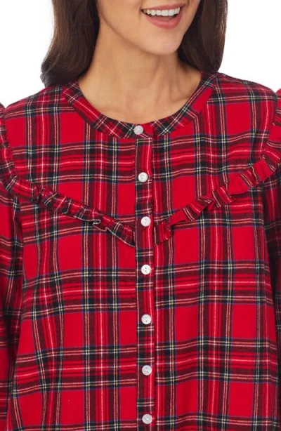 Lanz Of Salzburg Nightgown In Red Plaid