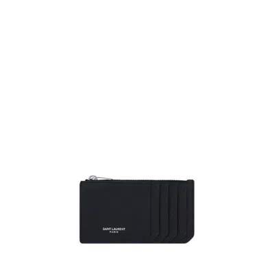 Saint Laurent Card Holder In Black