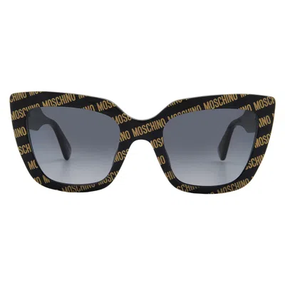 Moschino Grey Cat Eye Ladies Sunglasses Mos148/s 07rm/9o 51 In Black