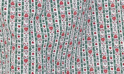 Lanz Of Salzburg Ballet Nightgown In Hunter Print