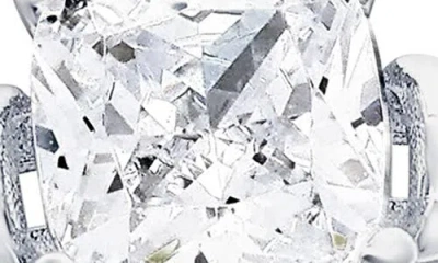 Simona Square Cubic Zirconia Wire Ring In Silver