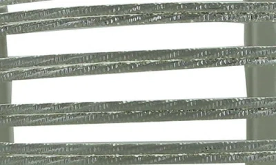 Olivia Welles Open Cuff Bracelet In Gray