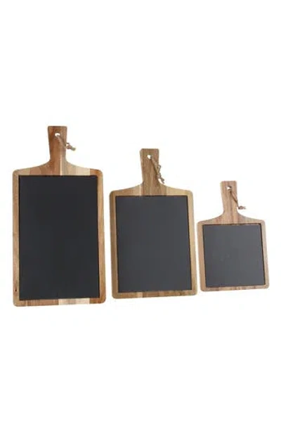 Bia Cordon Bleu Set Of 3 Rectangular Wood Serving Boards In Brown