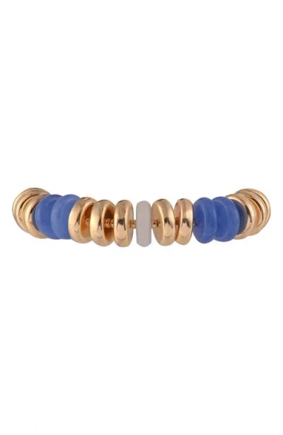 Laundry By Shelli Segal Set Of 2 Disc Stretch Bracelets In Gold