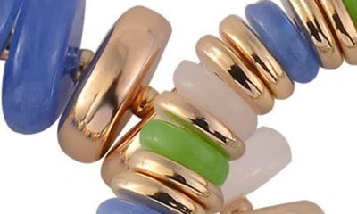 Laundry By Shelli Segal Set Of 2 Disc Stretch Bracelets In Gold