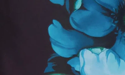 Siena Charmuse Printed Halter Dress In Black