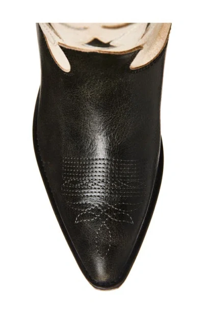 Golden Goose Wish Star Pointed Toe Tall Western Boot In Multi