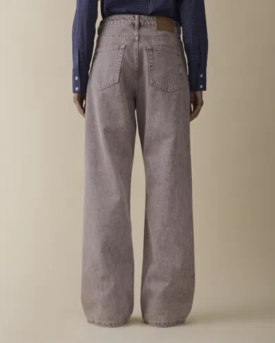 Jeanerica Belem Mid-rise Wide-leg Jeans In Gray