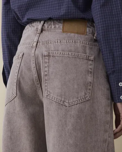 Jeanerica Belem Mid-rise Wide-leg Jeans In Gray