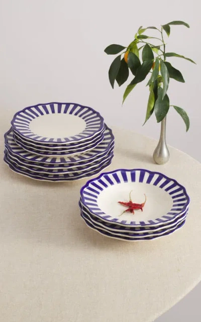 Maison Madison Home Riviera 12 Piece Set With Pasta Bowl In Multi