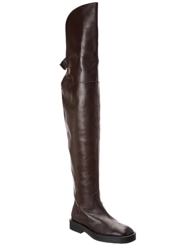 Tod's Tods Croc-embossed Leather Boot In Brown