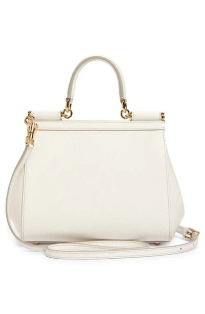 Dolce & Gabbana Medium Sicily Top Handle Bag In Dauphine Leather