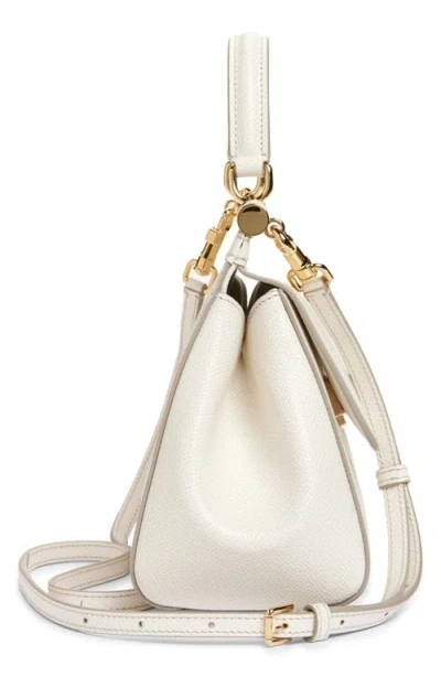 Dolce & Gabbana Medium Sicily Top Handle Bag In Dauphine Leather