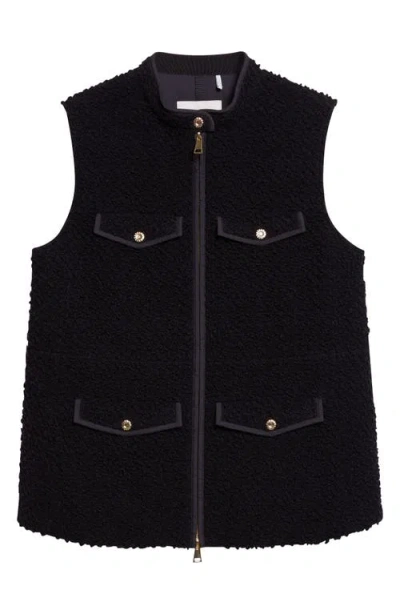 Moncler Fallavier Virgin Wool Down Vest In Black