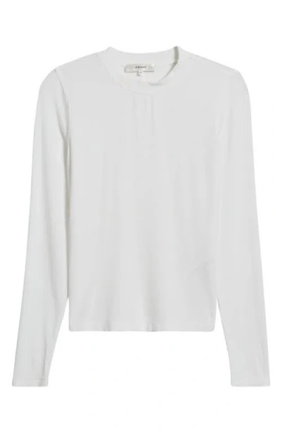 Frame The Rib Crewneck Top In White