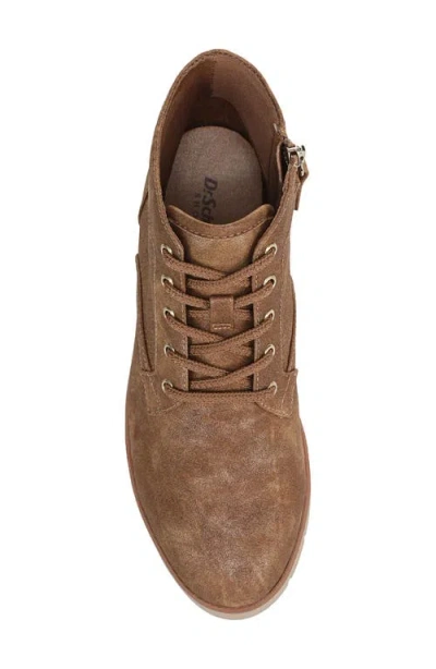 Dr. Scholl's Women's Northstar Round Toe Lace Up Short Boots In Brown
