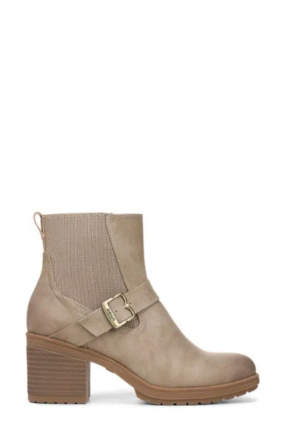 Dr. Scholl's Women's Parker Block Heel Lug Sole Zip Short Boots In Brown