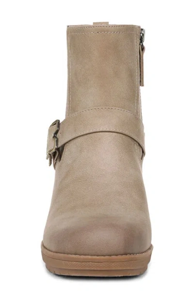 Dr. Scholl's Women's Parker Block Heel Lug Sole Zip Short Boots In Brown