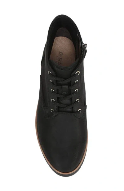Dr. Scholl's Women's Northstar Round Toe Lace Up Short Boots In Black