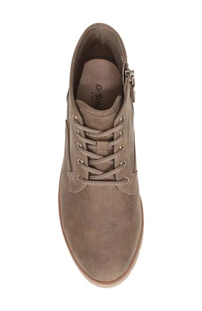 Dr. Scholl's Women's Northstar Round Toe Lace Up Short Boots In Brown