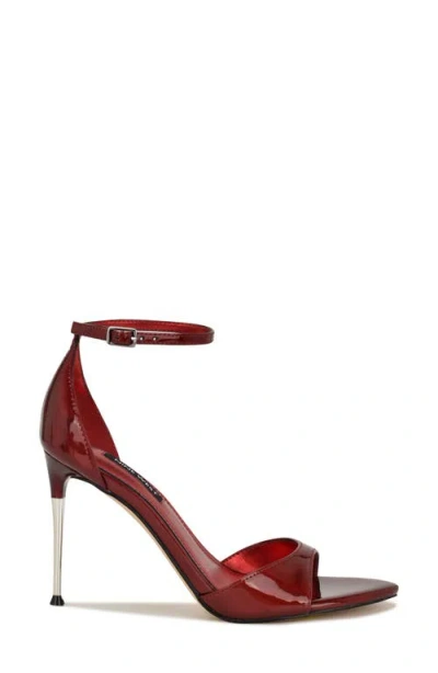 Nine West Women's Serven Ankle Strap Stiletto Sandals In Red