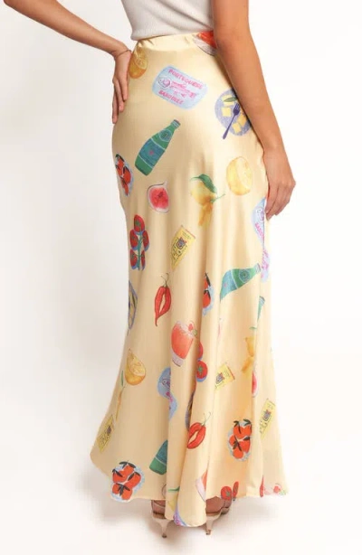 Petal And Pup Petal & Pup Kinsey Satin Maxi Skirt In Multi