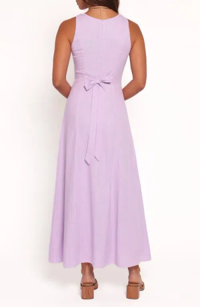 Petal And Pup Petal & Pup Tatum Sleeveless Linen Blend Maxi Dress In Purple