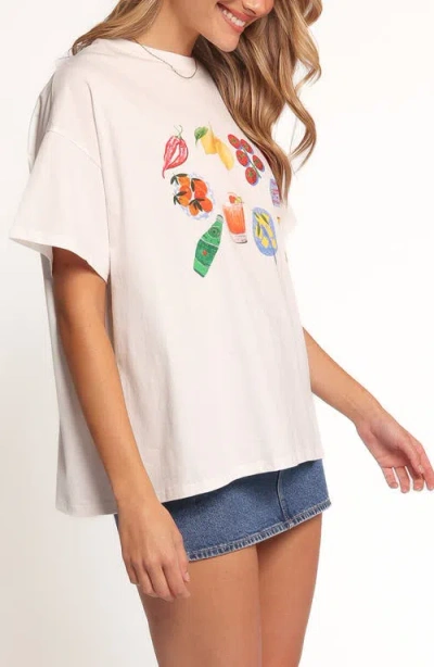 Petal And Pup Petal & Pup Alda Cotton Graphic T-shirt In White