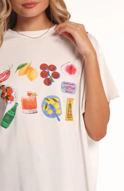 Petal And Pup Petal & Pup Alda Cotton Graphic T-shirt In White