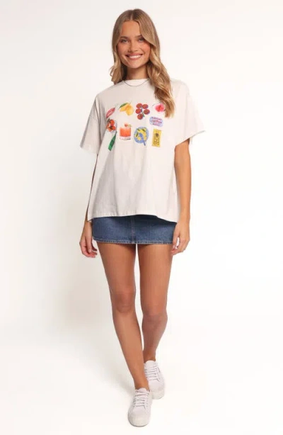 Petal And Pup Petal & Pup Alda Cotton Graphic T-shirt In White