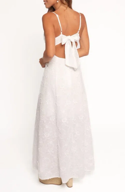 Petal And Pup Petal & Pup Ford Floral Embroidered A-line Maxi Dress In White