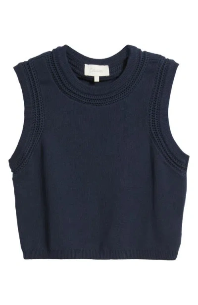 Cleobella Jade Open Stitch Sweater Tank In Blue
