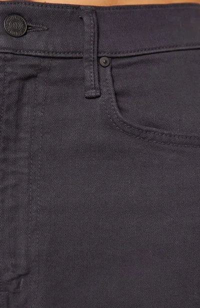 Mother Womens Faded Black The Half-pipe Flood Stretch-denim Blend Jeans