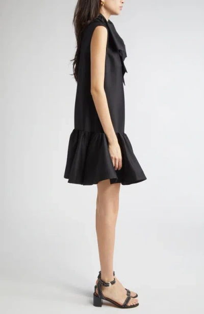 Zimmermann Sleeveless Bow Mini Dress In Black