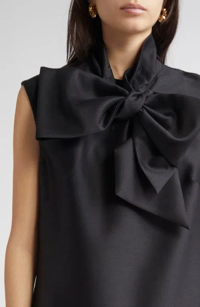 Zimmermann Sleeveless Bow Mini Dress In Black